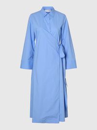 ELEGANTES WICKELKLEID, Cornflower Blue, highres