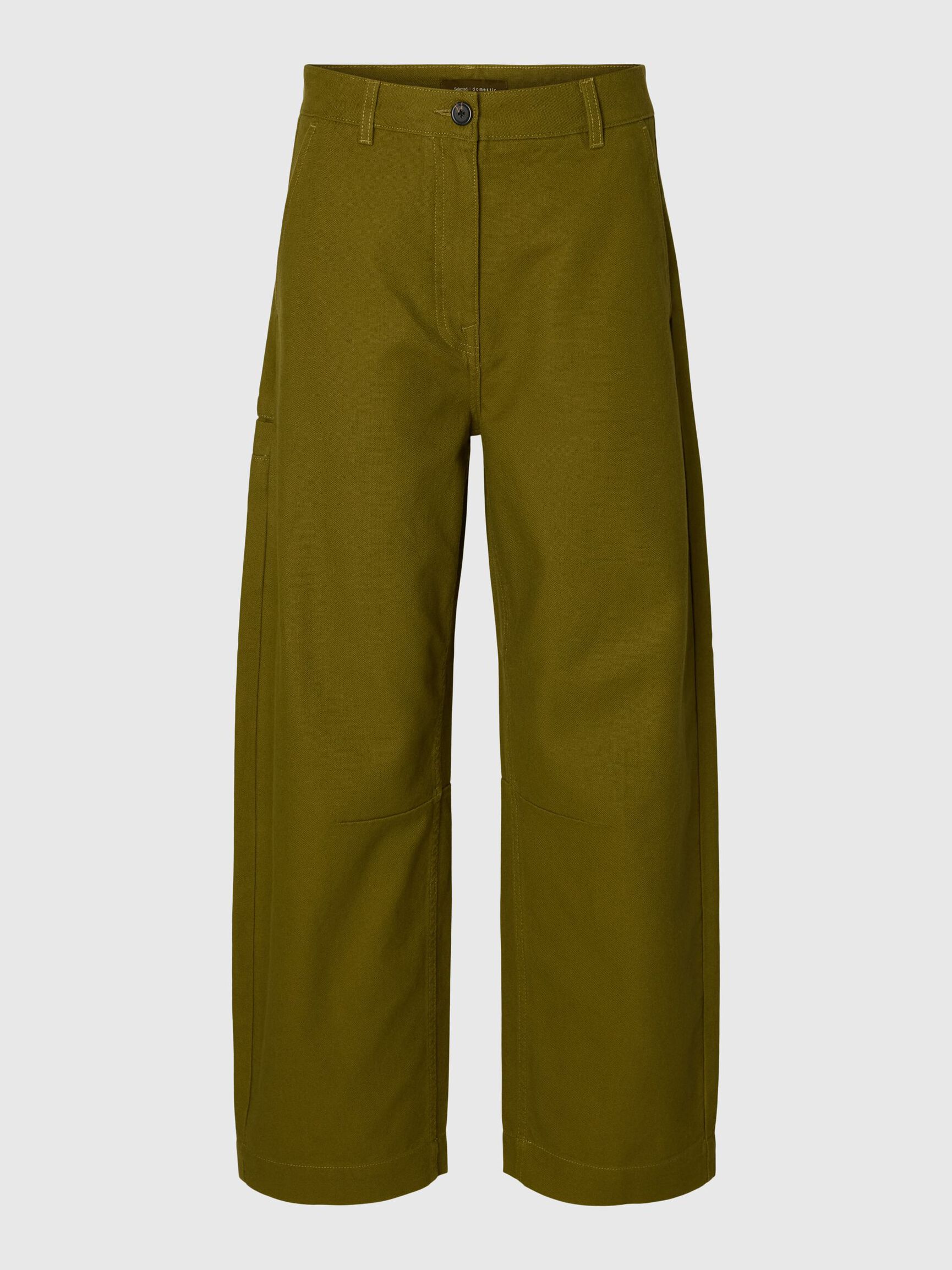SPODNIE O KROJU BARREL, Fir Green, highres