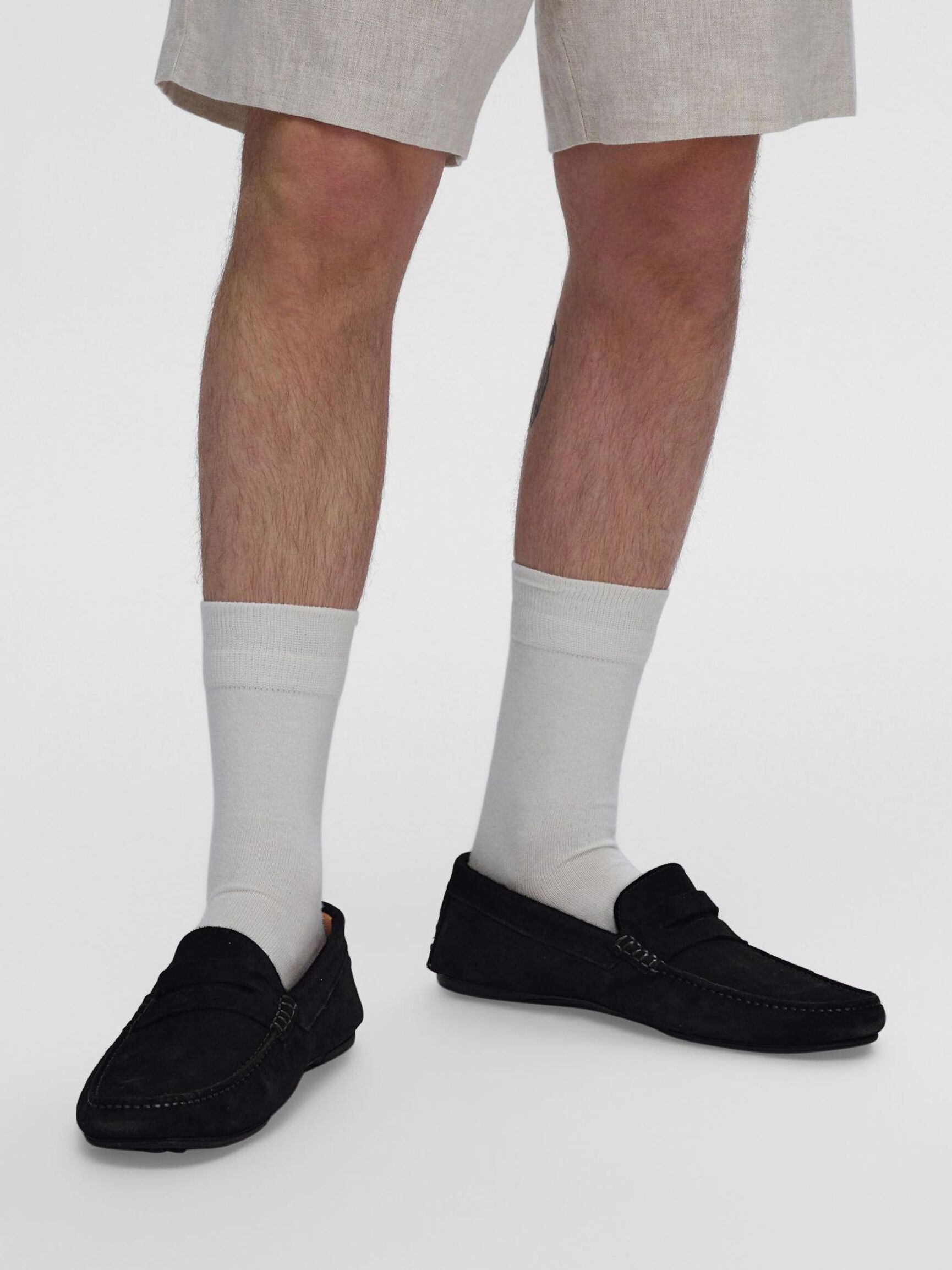 TEJIDO DE ANTE MOCASINES, Dark Navy, highres