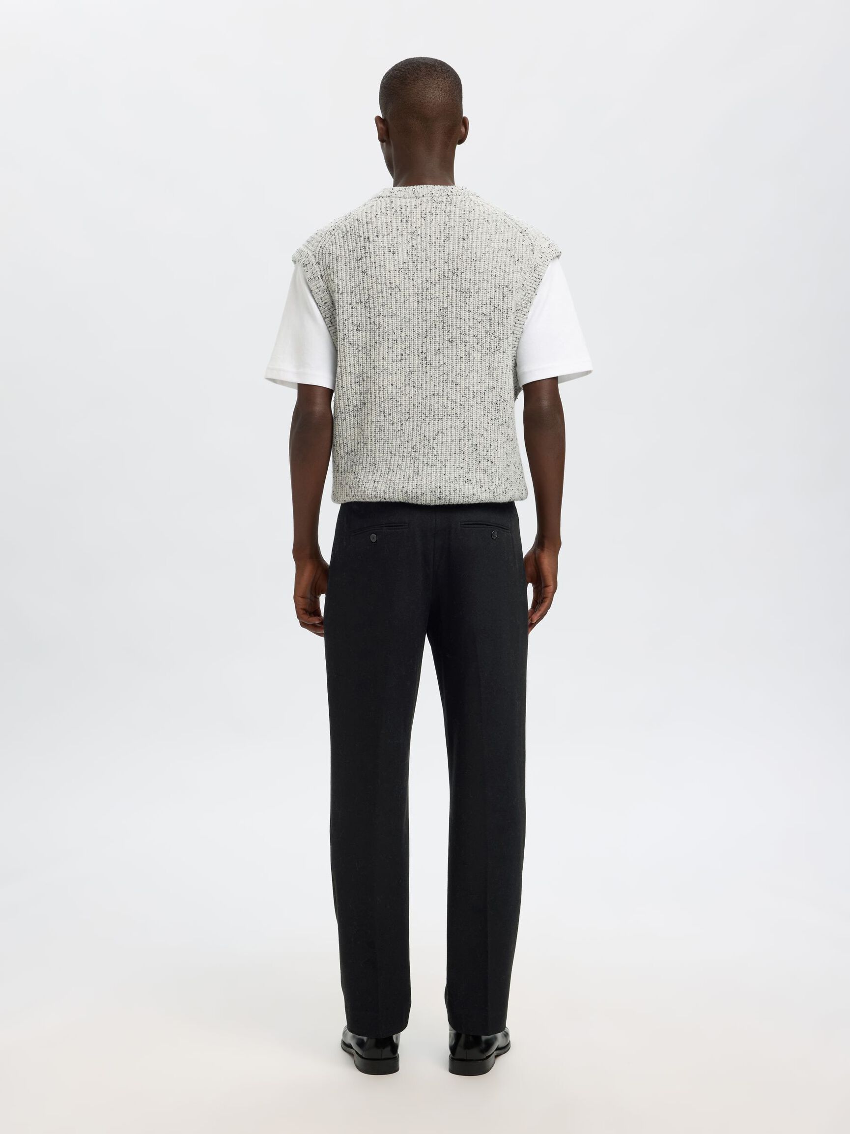 196 STRAIGHT FIT BUKSER, Black, highres