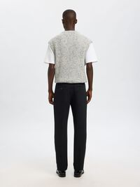 196 STRAIGHT FIT BUKSER, Black, highres