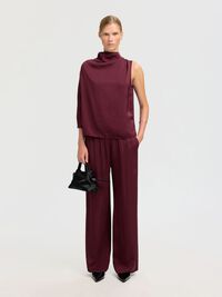VISCOSE ONE-SHOULDER TOP, Fig, highres