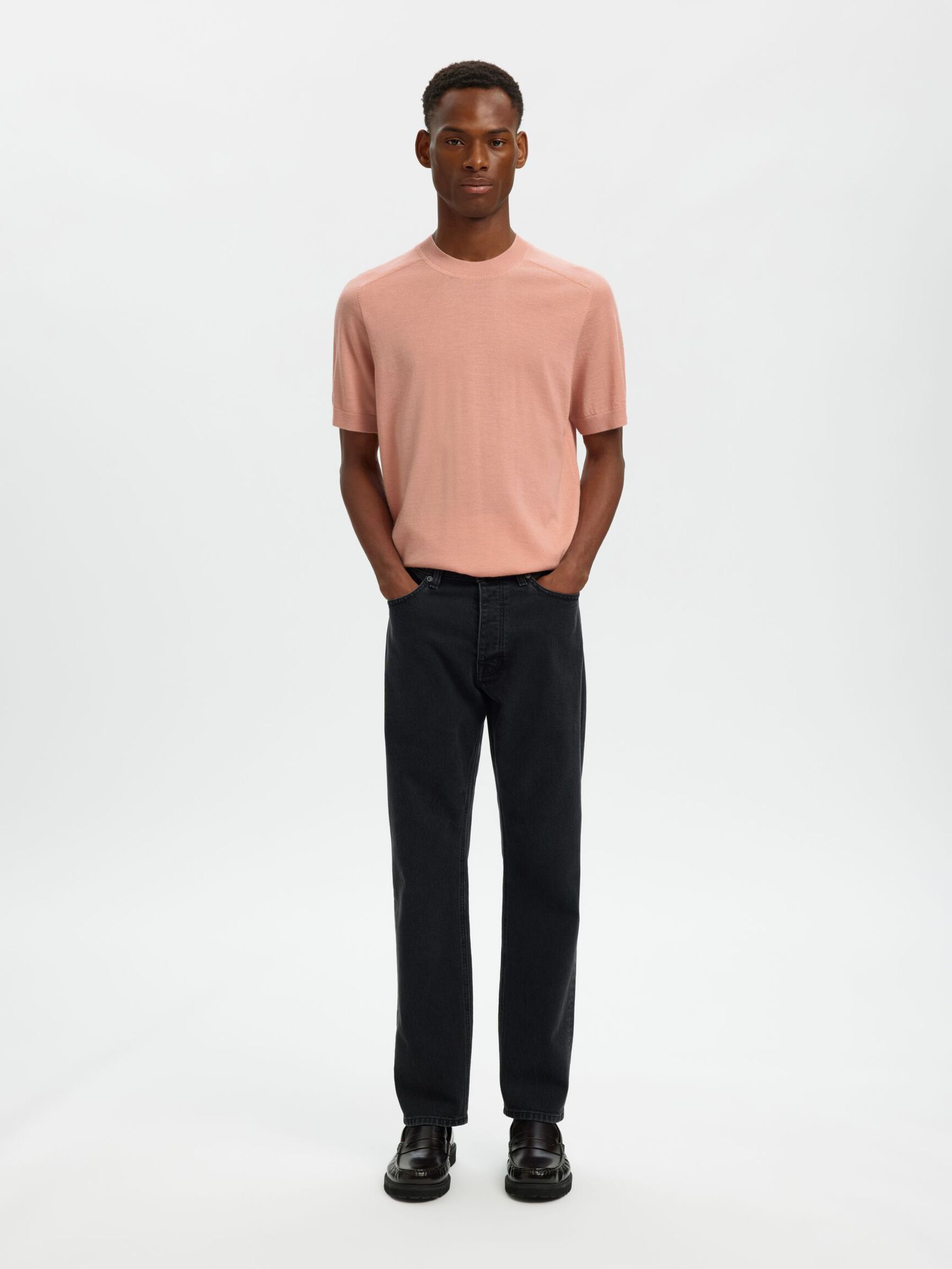 100% MERINO WOOL T-SHIRT, Rose Dawn, highres