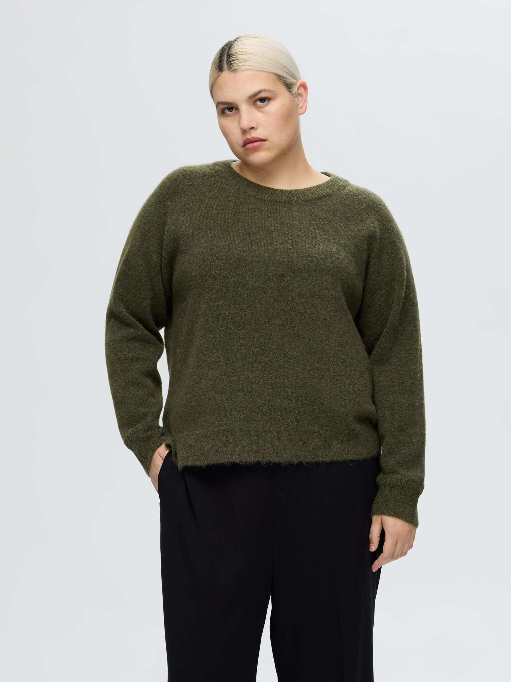 LONG-SLEEVED KNITTED JUMPER, Kalamata, highres