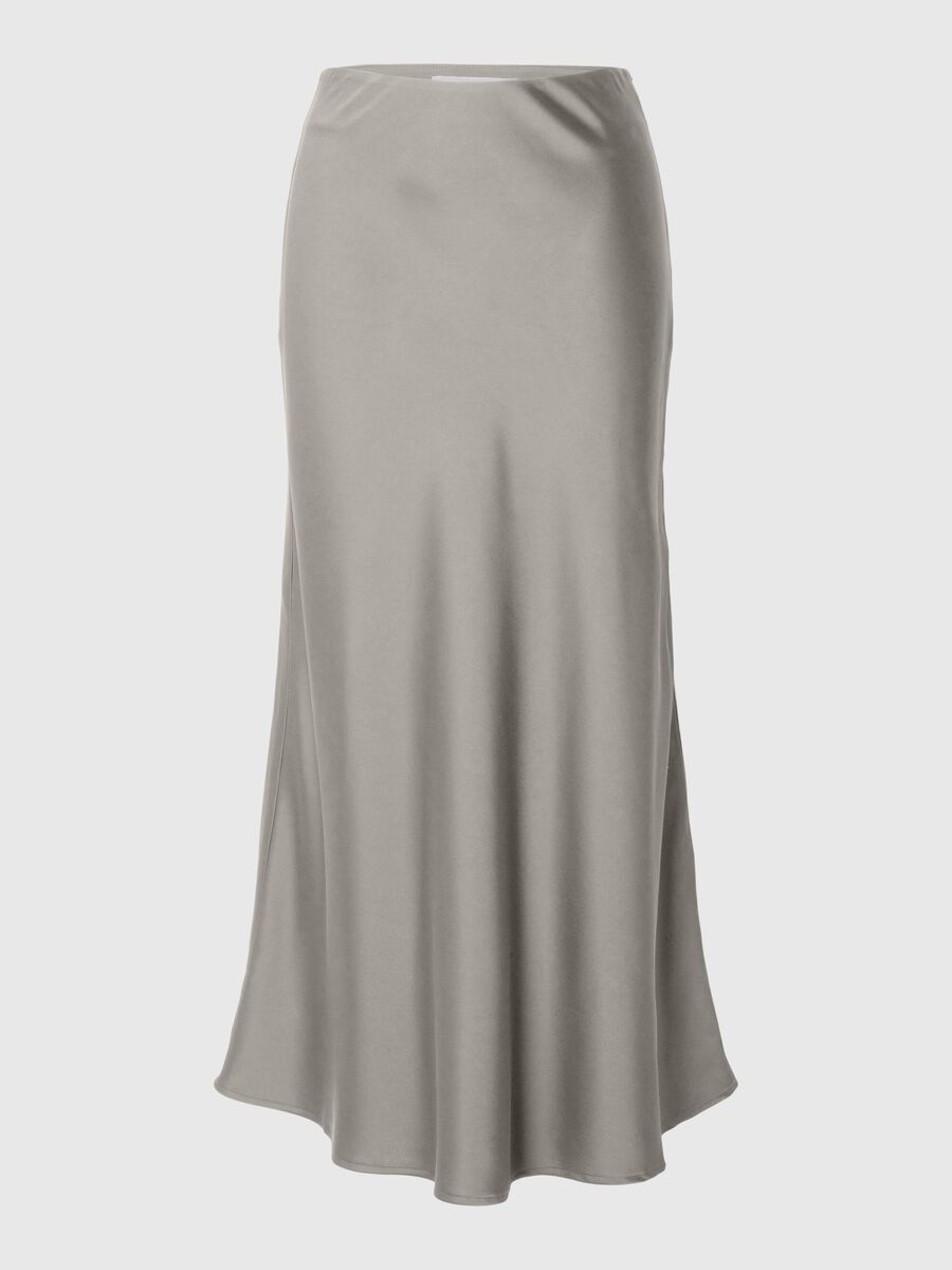 Selected SATIN MAXI SKIRT, Dove, highres - 16095986_Dove_001.jpg