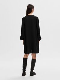 VISCOSEMIX MINI JURK, Black, highres