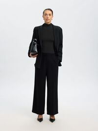 TOP A MANICHE LUNGHE, Black, highres