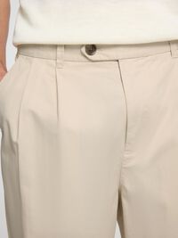 CORTE RELAJADO PANTALONES CROPPED, Fog, highres