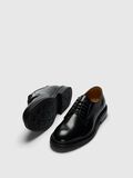 Selected LEATHER BLUCHER SHOES, Black, highres - 16087493_Black_004.jpg