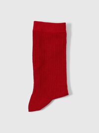 100 % BOMULL SOKKER, Equestrian Red, highres