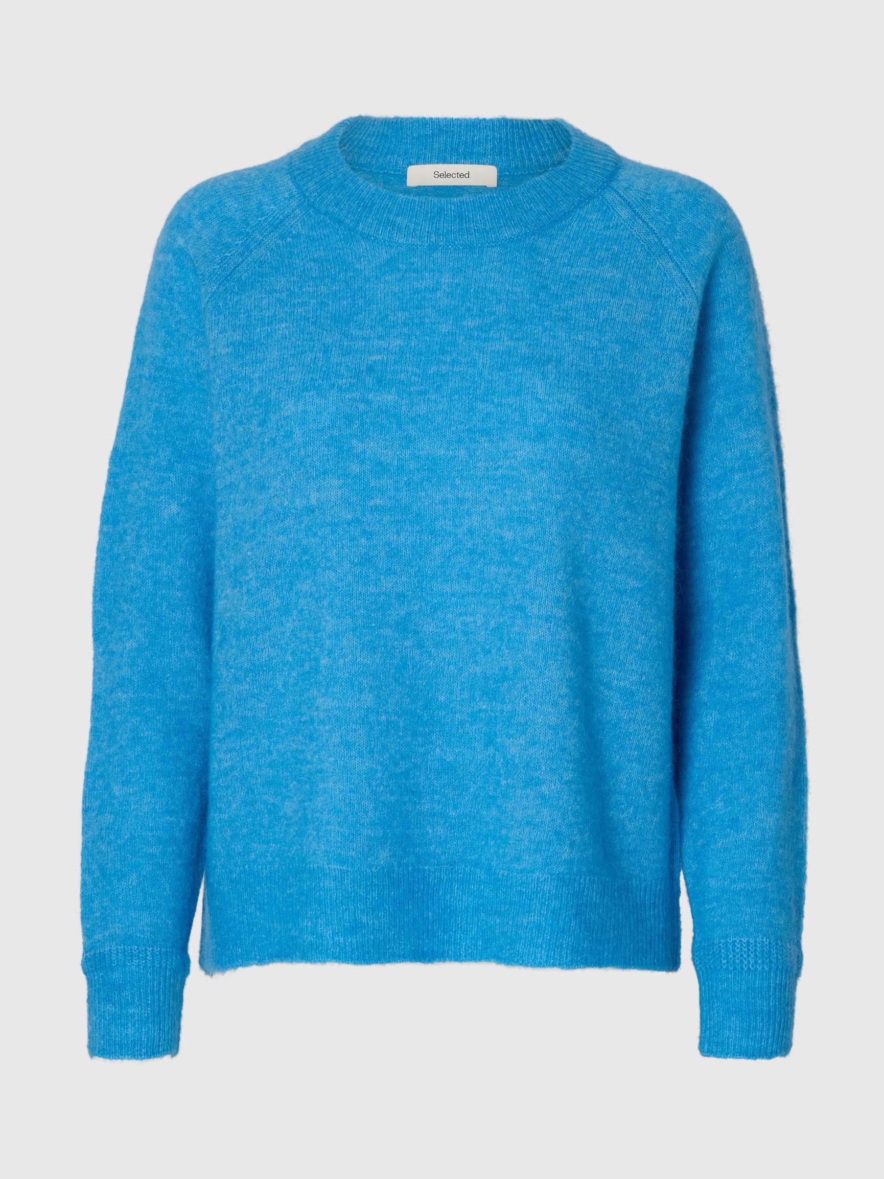 WOOL BLEND JUMPER, Malibu Blue, highres