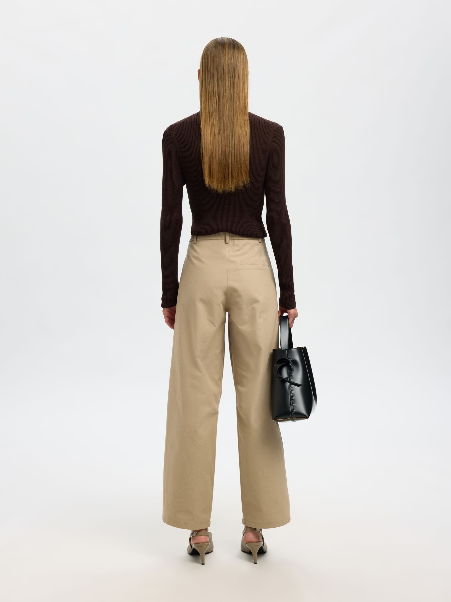 100 % MERINOULL HØYHALSET GENSER, Chocolate Torte, highres