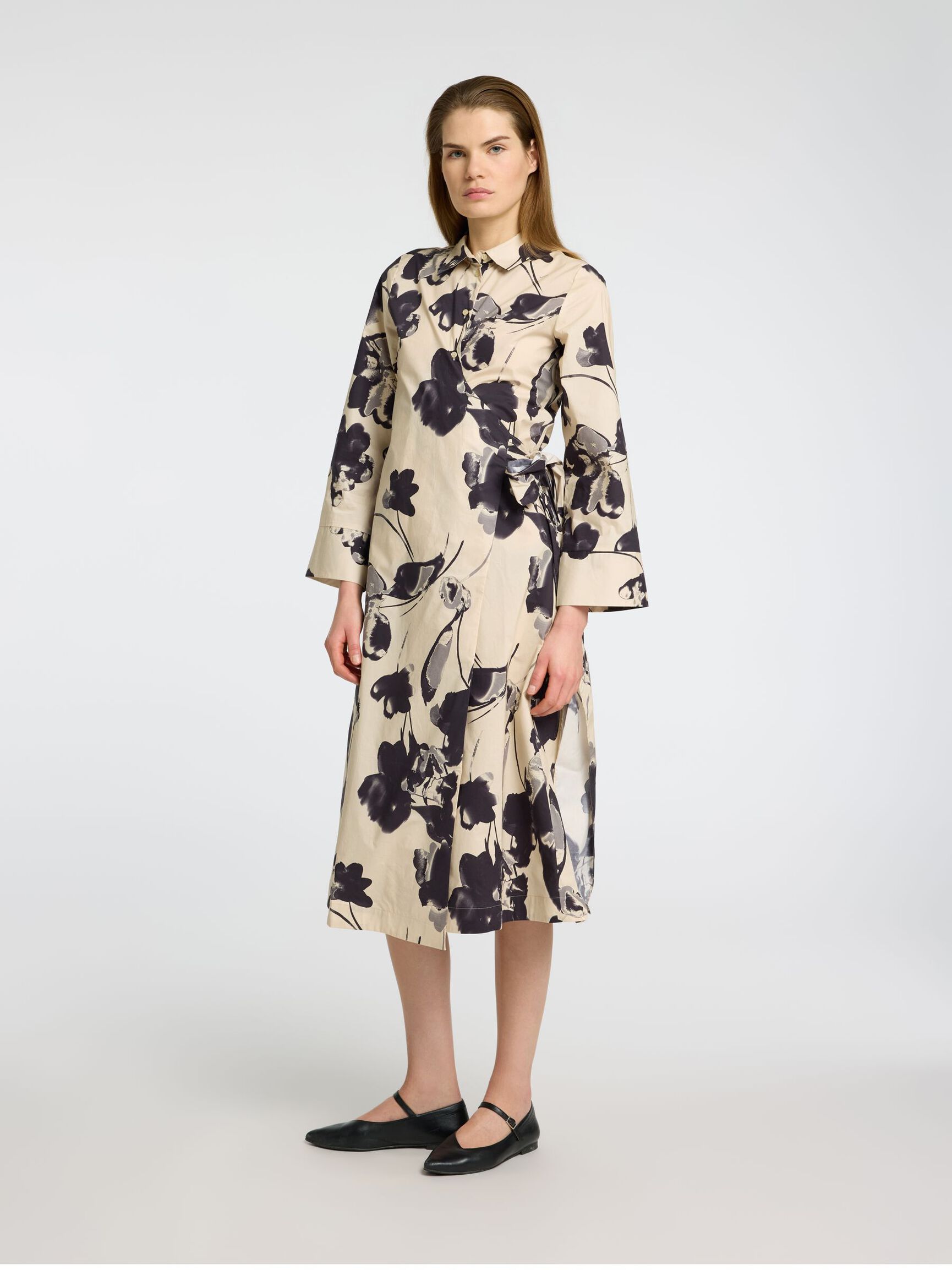 IMPRIMÉ ROBE-CHEMISE, Birch, highres