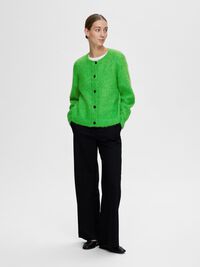 LANGÄRMELIGER STRICKJACKE, Classic Green, highres