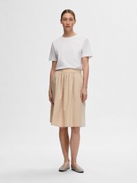 BAUMWOLL MIDIROCK, Humus, highres