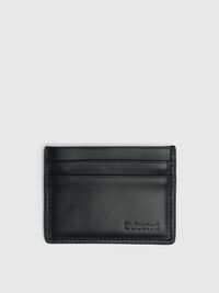 100% LEATHER CARD HOLDER, Black, highres