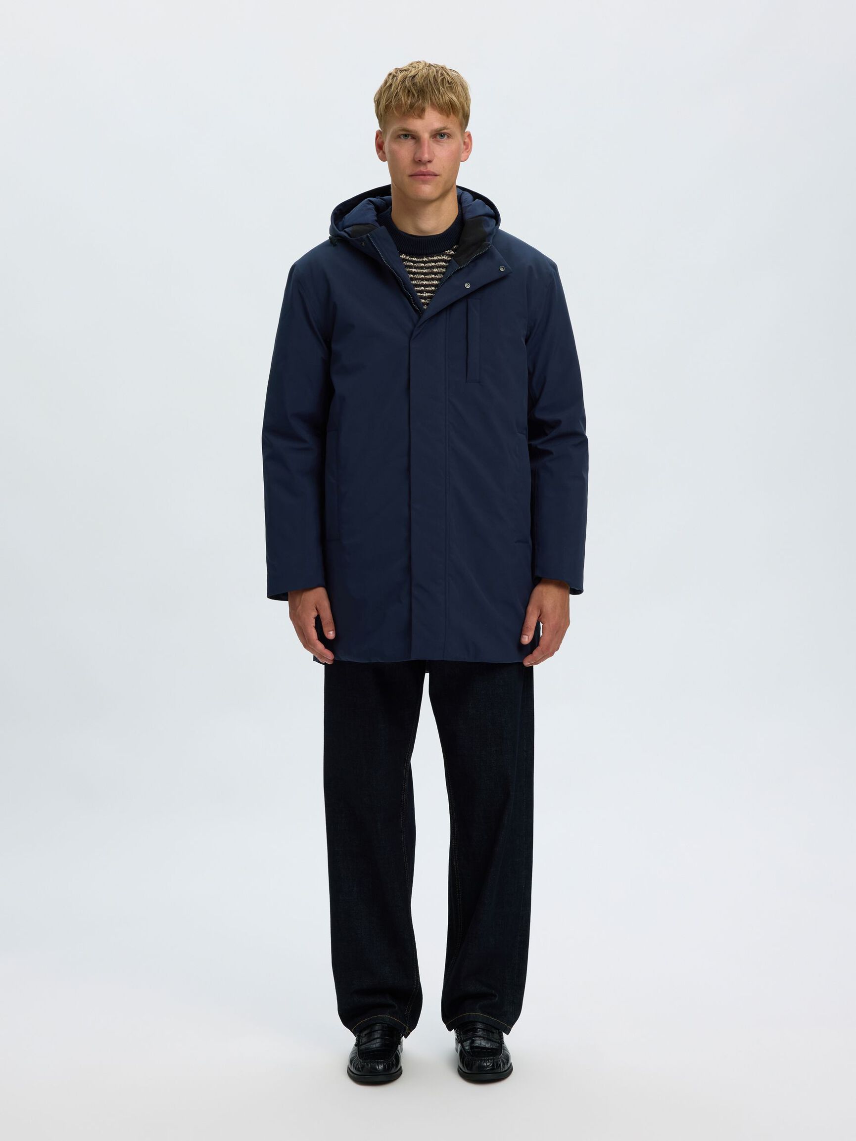 TECHNICAL PARKA COAT, Sky Captain, highres