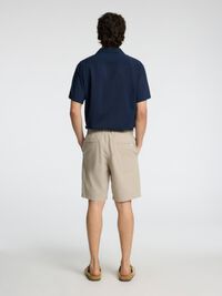SEERSUCKER SHORTS, Pure Cashmere, highres