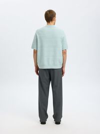 CAMICIA POLO IN MAGLIA, Winter Sky, highres