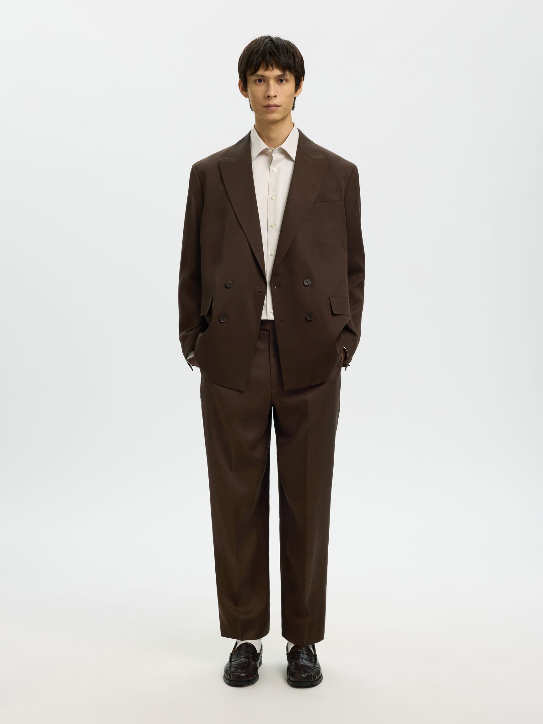 RELAXED FIT ZWEIREIHIGER BLAZER, Delicioso, highres