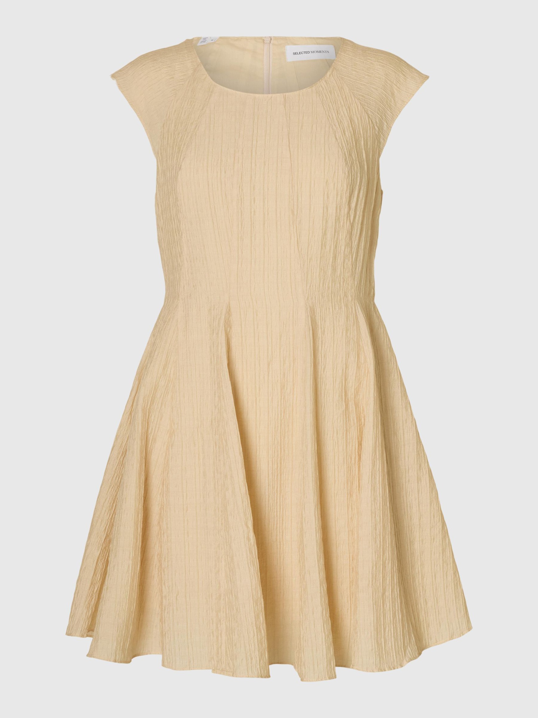 CAP SLEEVE MINI DRESS, Birch, highres
