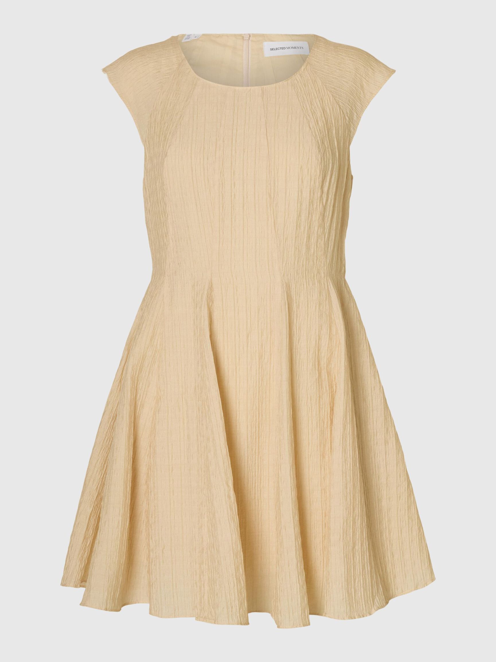 CAP SLEEVE MINI DRESS, Birch, highres
