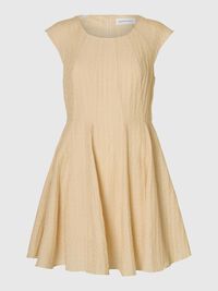 CAP SLEEVE MINI DRESS, Birch, highres