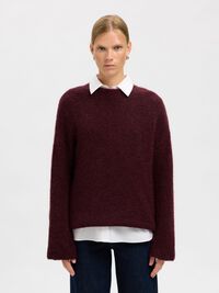 WOOL BLEND  PULLOVER, Fig, highres