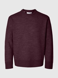 100% WOOL KNITTED JUMPER, Winetasting, highres