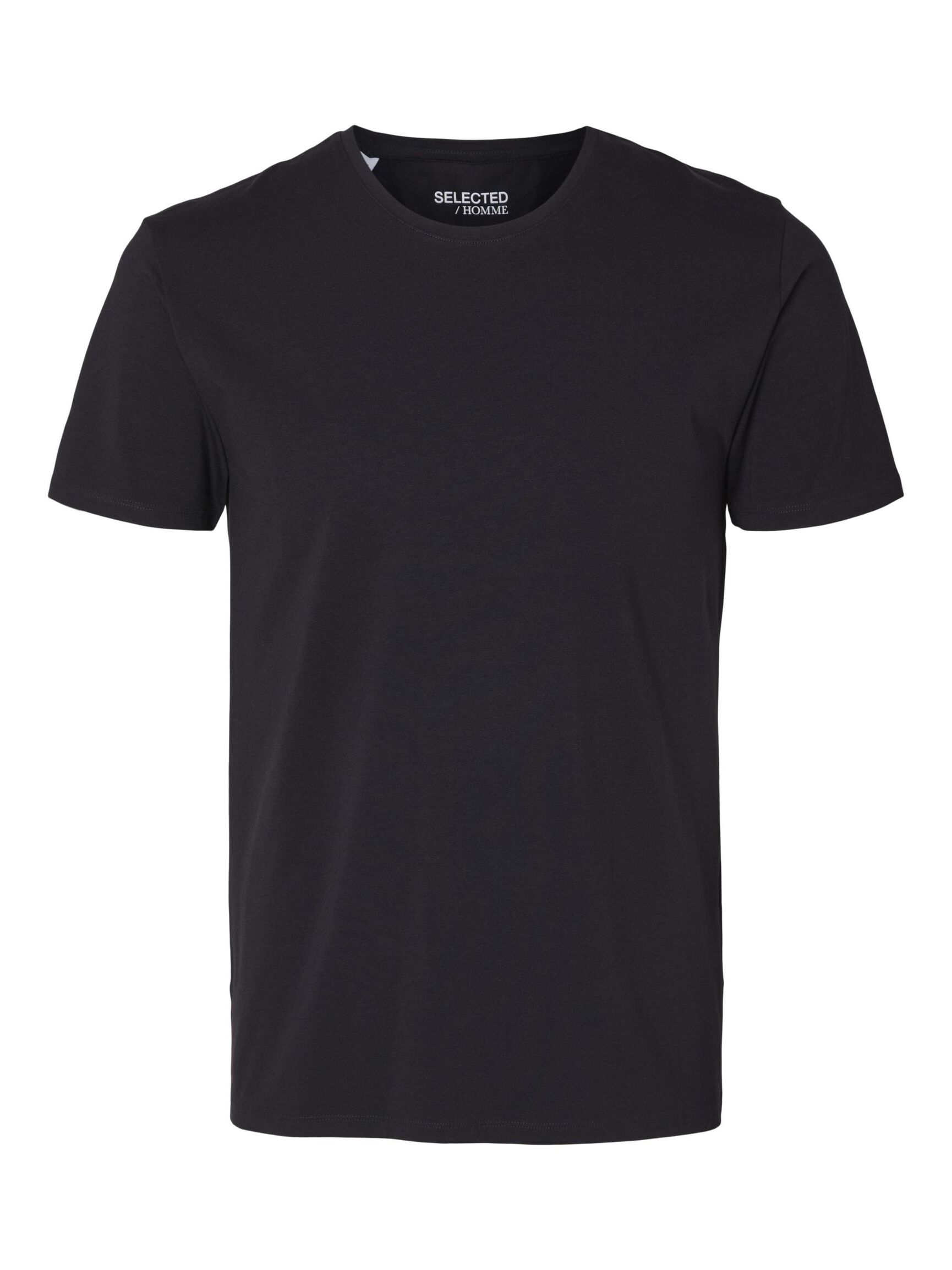 KORTÆRMET T-SHIRT, Black, highres