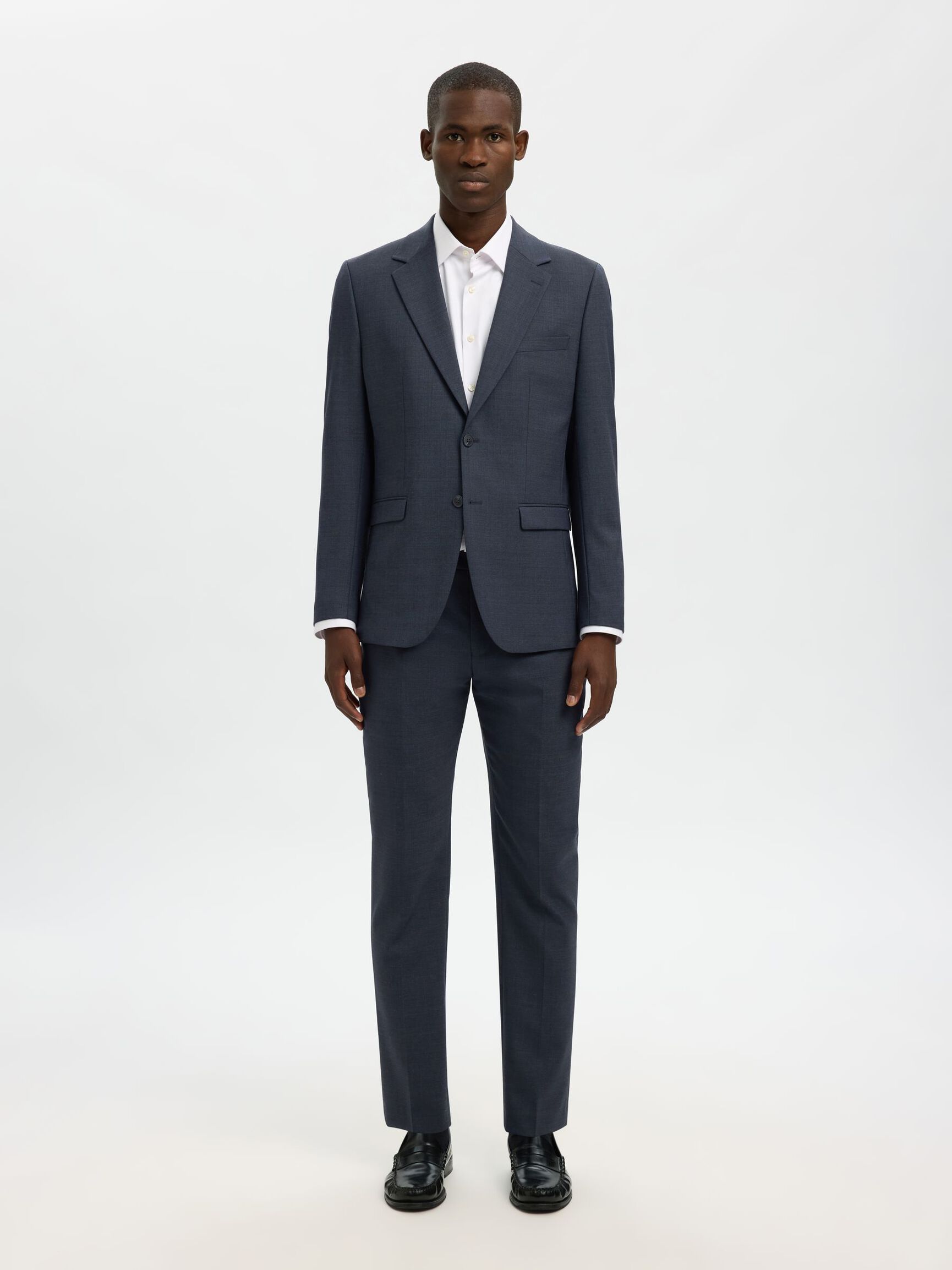 WOOL BLEND  SUIT TROUSERS, Sky Captain, highres