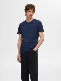 3-PACK COTTON T-SHIRT, Navy Blazer, highres