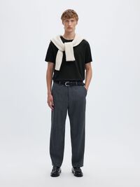 3ER-PACK BAUMWOLL T-SHIRT, Black, highres