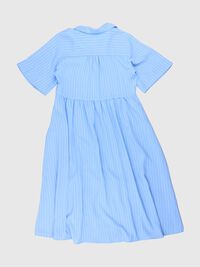 STRIPED MIDI DRESS, Blue Bell, highres