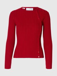 VISCOSE BLEND KNIT, Equestrian Red, highres
