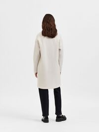 WOOL CARDIGAN, Birch, highres