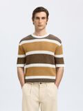 Selected SHORT SLEEVED KNITTED TOP, Egret, highres - 16097853_Egret_1185409_003.jpg
