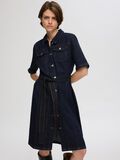 Selected SHORT SLEEVED DENIM DRESS, Dark Blue Denim, highres - 16097328_DarkBlueDenim_008.jpg