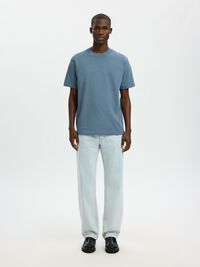 SHORT-SLEEVED RELAXED FIT T-SHIRT, Blue Mirage, highres