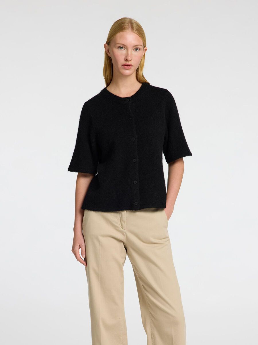 Selected WOLMIX KORTE MOUWEN VEST, Black, highres - 16096194_Black_003.jpg