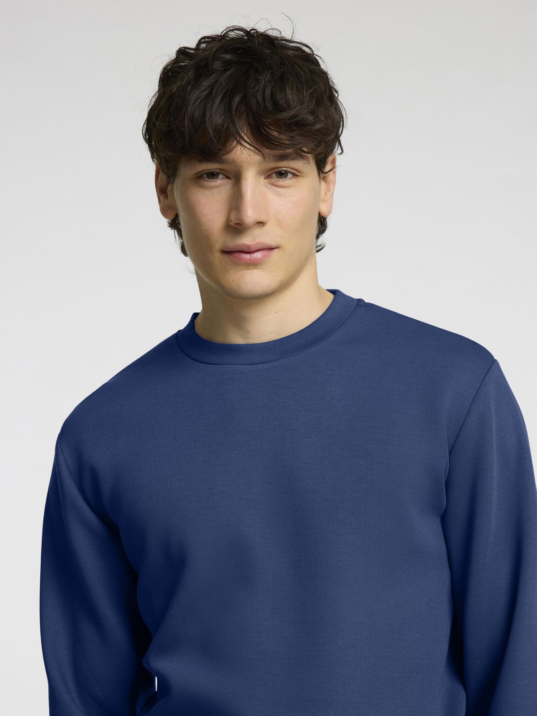 VISCOSE BLEND SWEATSHIRT, Oceana, highres