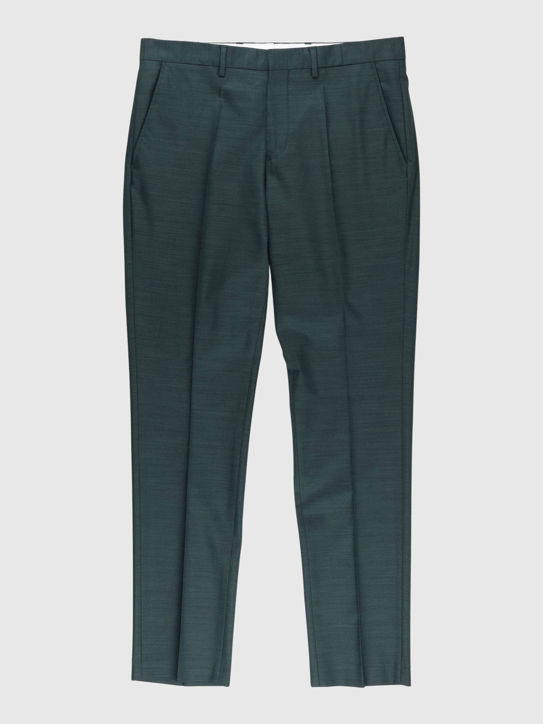 SLIM FIT BUKSER, Dark Green, highres