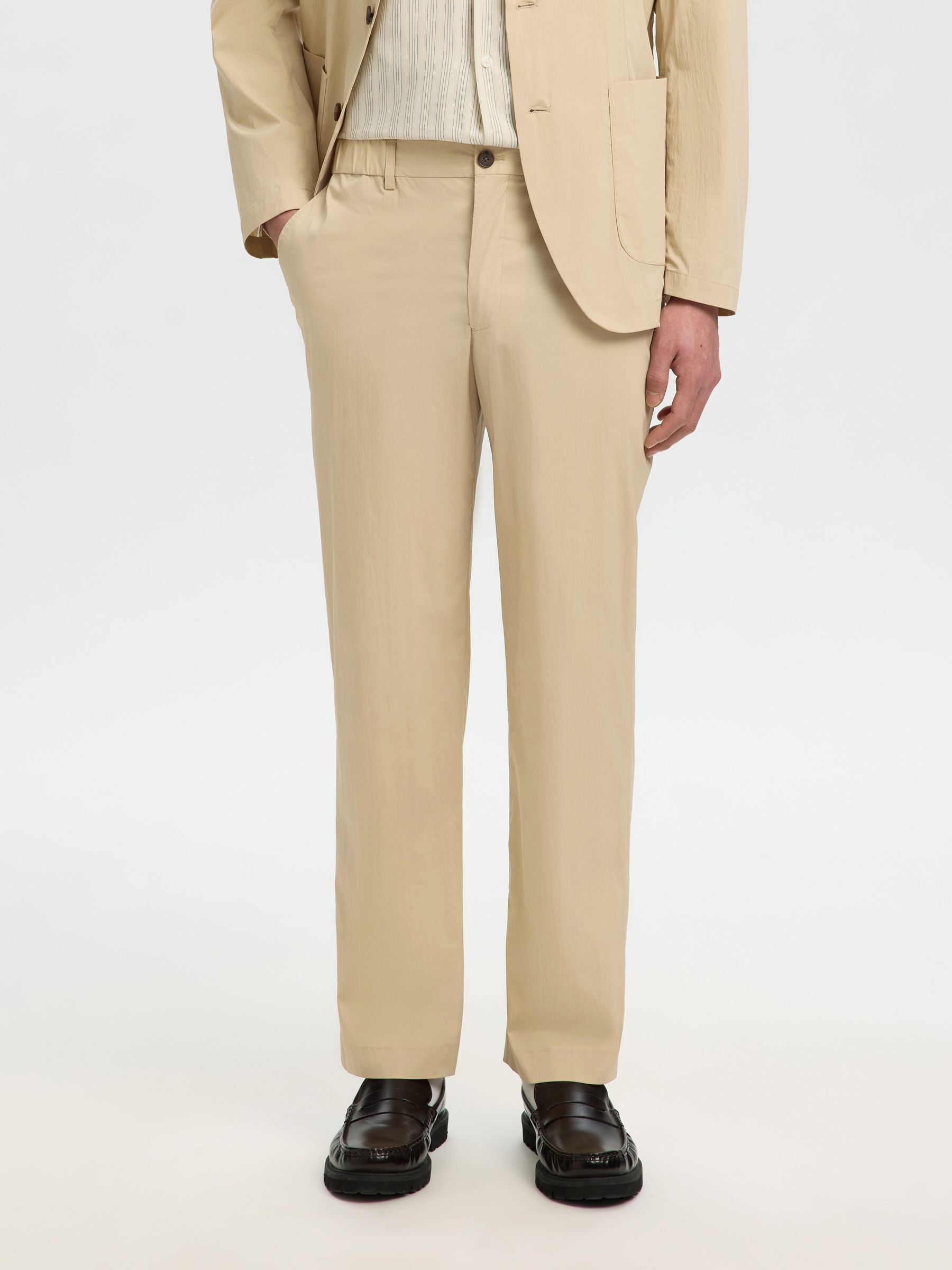REGULAR FIT BROEK, White Pepper, highres