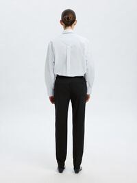PANTALONI STRETTI IN FONDO, Black, highres