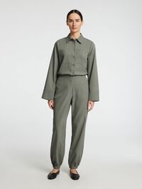 TAILORED JOGGERS, Vetiver, highres