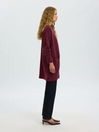 LANGE STRICKJACKE, Tawny Port, highres