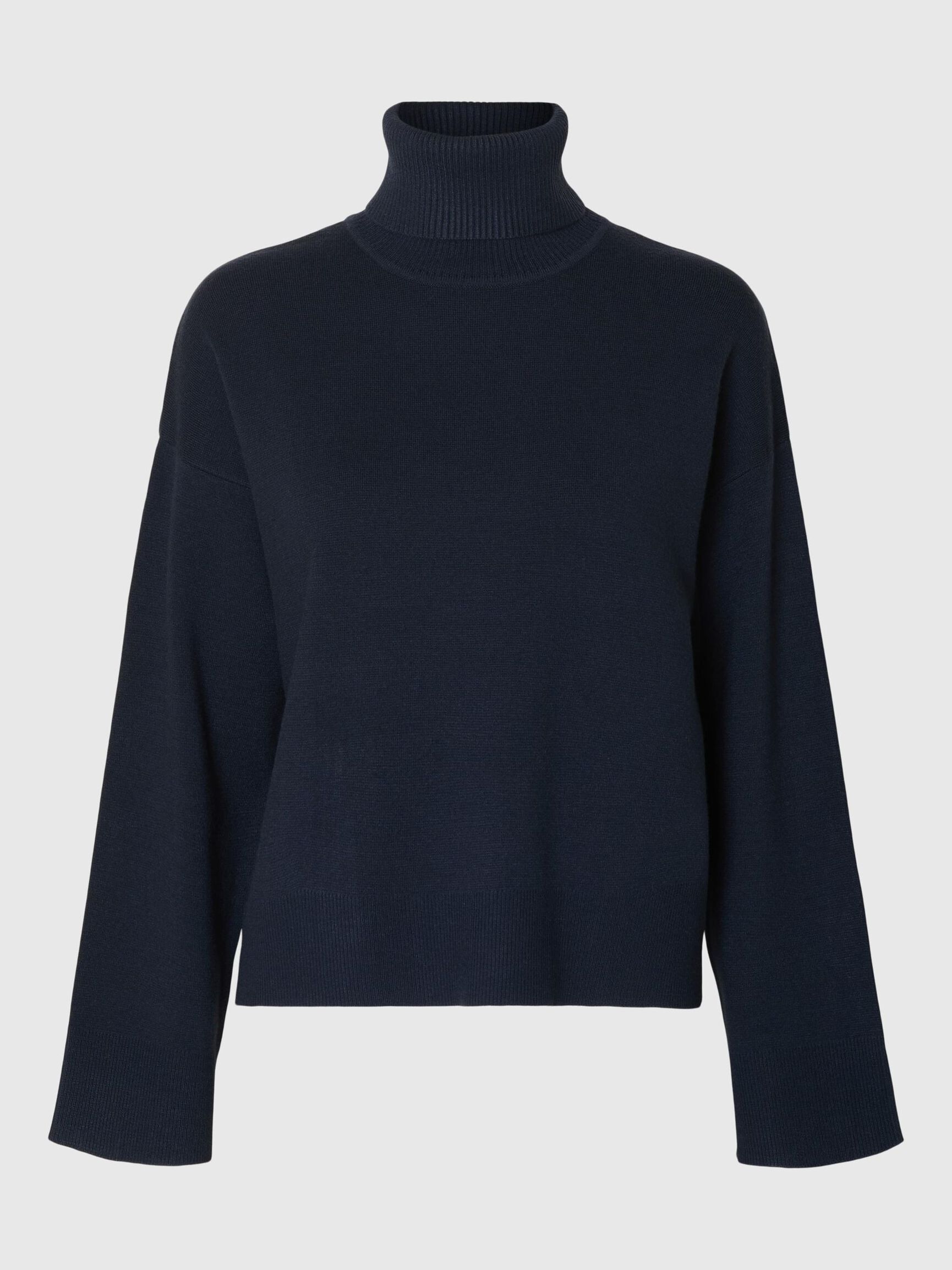 VISKOSEMIX STRICKPULLOVER, Dark Sapphire, highres