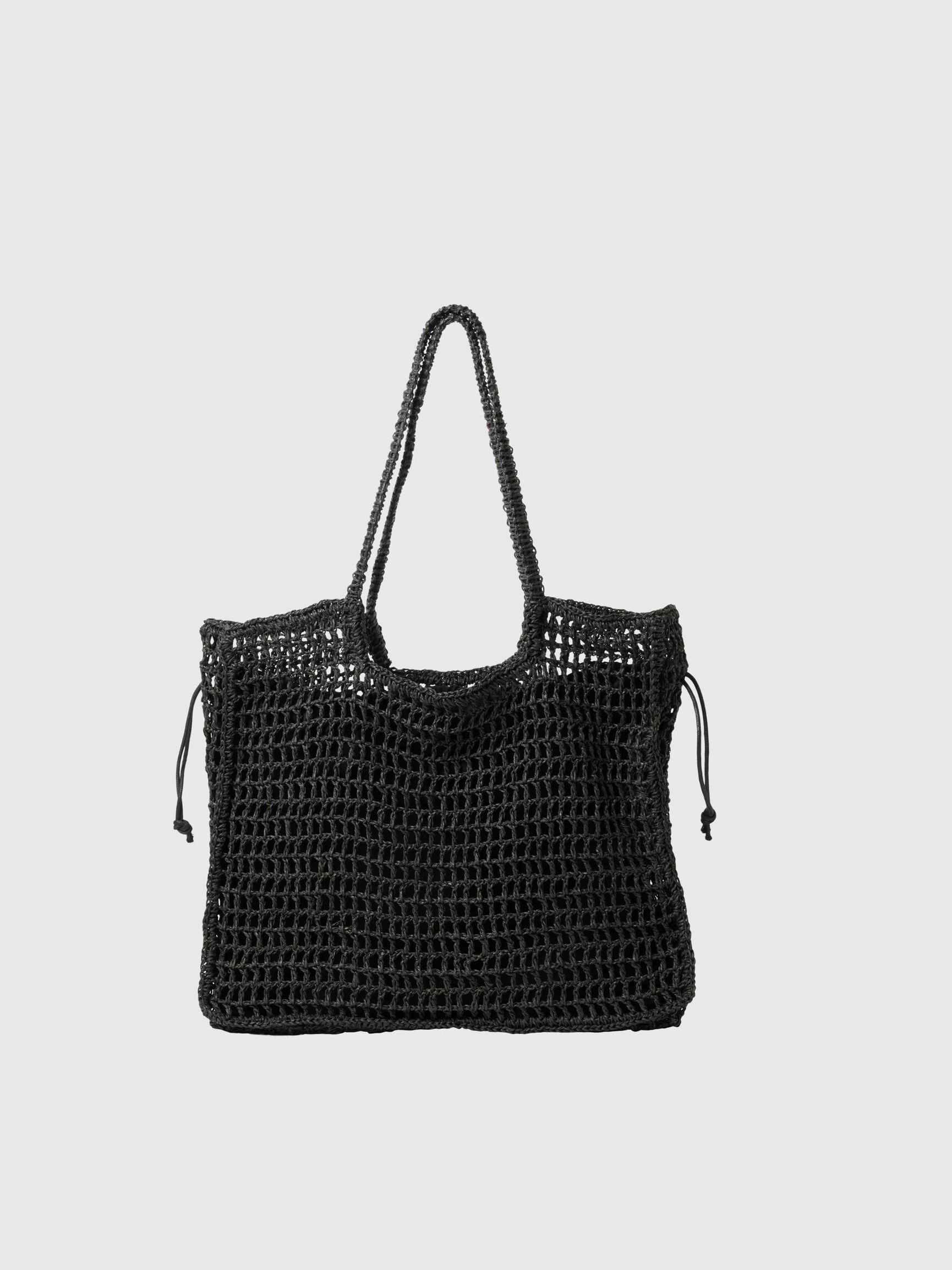PAILLE CABAS, Black, highres