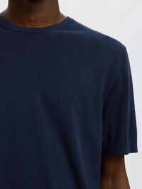 COTON T-SHIRT, Navy Blazer, highres