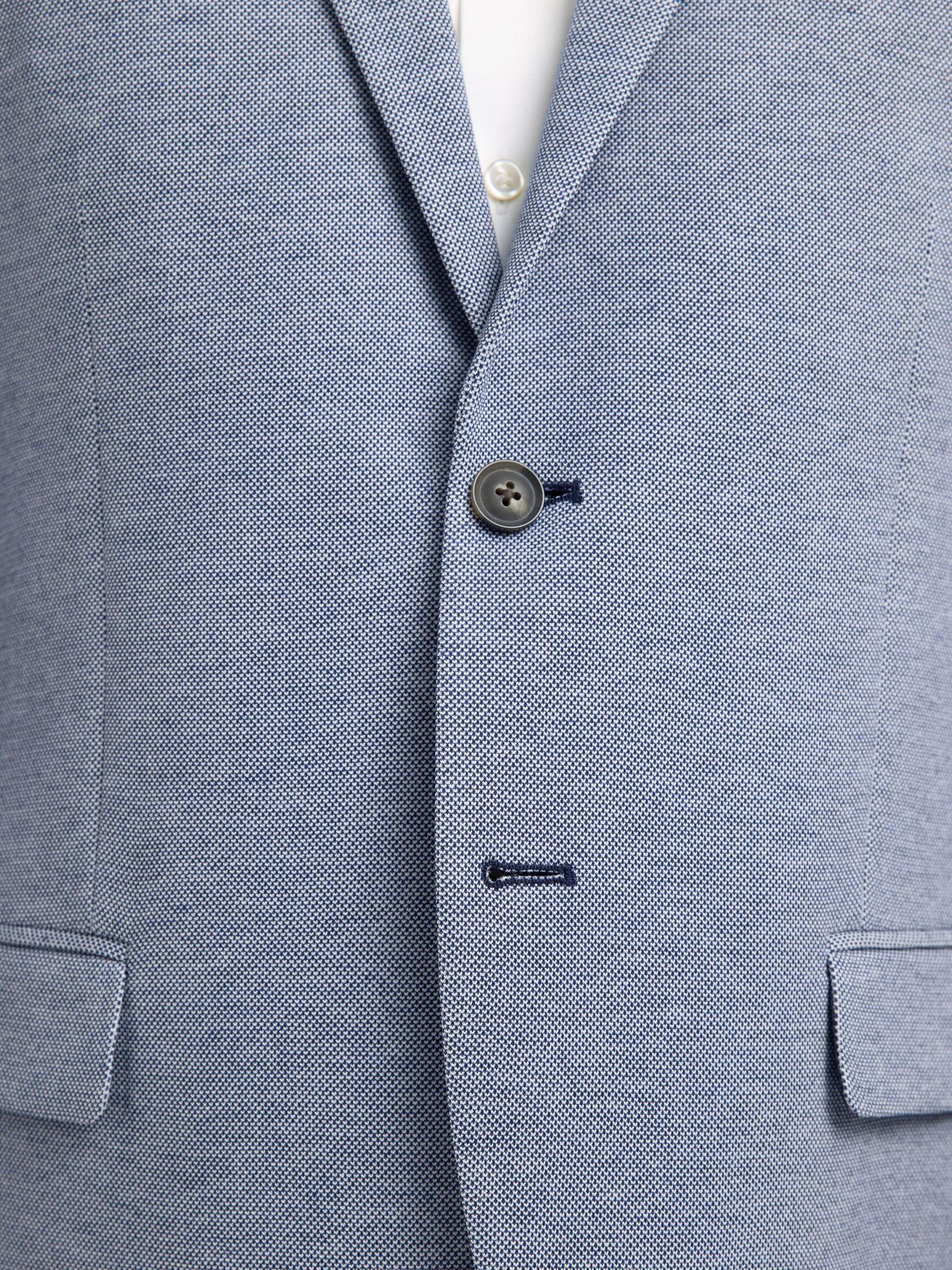 SINGLE BREASTED SLIM-FIT BLAZER, Chambray Blue, highres